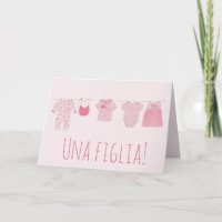 Baby Girl Félicitations italiennes