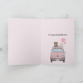 Carte Baby Girl Fiat 500 félicitations (Intérieur)