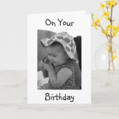 CARTE **BABY GRANDDAUGHTER'S BIRTHDAY* (Fleur jaune)