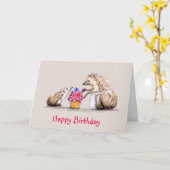 Carte Baby Hedgehog (Fleur jaune)