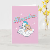 Carte Baby Hercules and Pegasus on a Cloud Card (Fleur jaune)