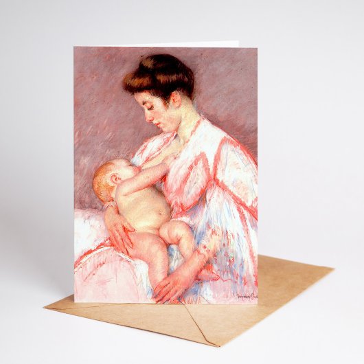 Carte Baby John allaité | Mary Cassatt