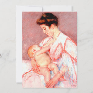Carte Baby John Être nourri Mary Cassatt