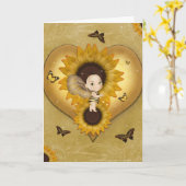 Carte Baby miel (Fleur jaune)