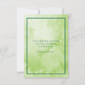 Carte Baby Monkey Happy Birthday Special Grandson (Dos)