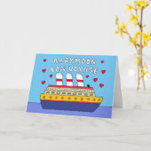 Carte Baby Moon Bon Voyage (Fleur jaune)