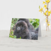 Carte Baby Mountain Gorilla (Fleur jaune)