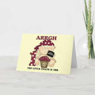 Carte Baby Pirate 1er Anniversaire Tshirts et cadeaux