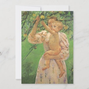 Carte Baby Reaching for an Apple par Mary Cassatt