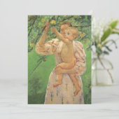 Carte Baby Reaching for an Apple par Mary Cassatt (Debout devant)