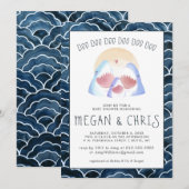 Carte Baby Shark Doo | Baby shower de requin mignon (Devant / Derrière)