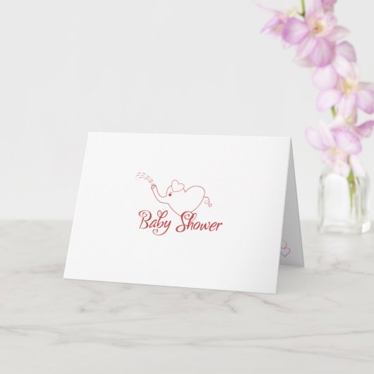 Carte Baby shower (Orchidée)