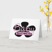 Carte Baby shower (Fleur jaune)