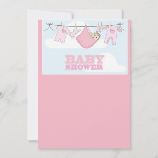 carte baby shower (Devant)