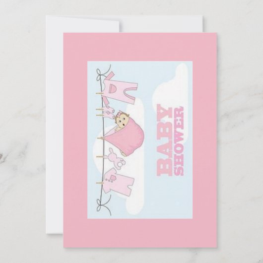 carte baby shower (Dos)