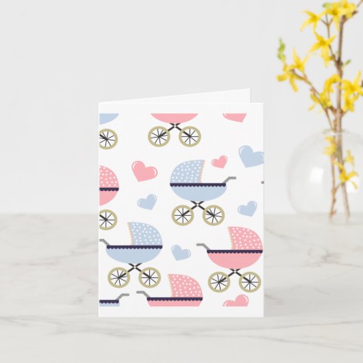 Carte Baby shower (Fleur jaune)