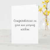 Carte baby shower (Fleur jaune)