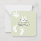 Carte baby shower (Dos)