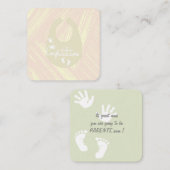 Carte baby shower (Devant / Derrière)