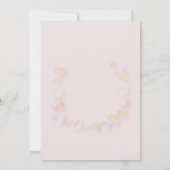 Carte Baby shower adorable avec bébé Essentials (Dos)