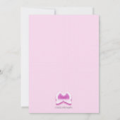 Carte Baby shower ailes Angel rose (Dos)