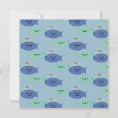 Carte Baby shower Aquarium (Dos)