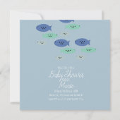 Carte Baby shower Aquarium (Devant)