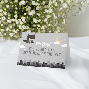 Carte Baby shower Batman Super Hero