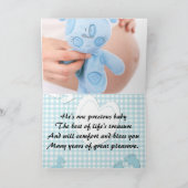 Carte Baby shower béant (Intérieur)