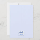 Carte Baby shower Blue Angel Wings (Dos)