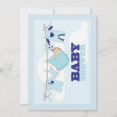 Carte baby shower BLUE BOY (Dos)