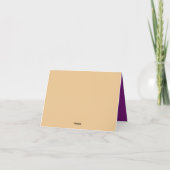 Carte Baby shower Boho violet Conseils pour maman Table (Dos)