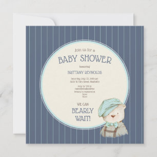Carte Baby shower Boy Boy Bleu