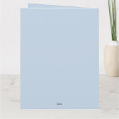 Carte Baby shower céleste blanc (Dos)