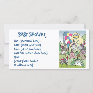 Carte Baby shower Country Life 20