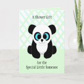 Carte Baby shower Cute Panda (Devant)