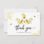 Carte Baby shower d'abeilles mignonne (Devant)