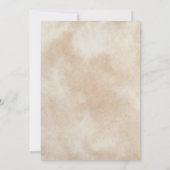 Carte Baby shower d'arc de vache de Highland (Dos)