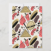 Carte Baby shower de doodles de barbecue d'été Grilling (Dos)