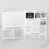 Carte Baby shower de journal photo moderne (Intérieur)