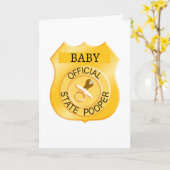 Carte Baby shower de l'État pauvre (Fleur jaune)