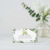 Carte Baby shower Dinosaur Diaper Raffle (Debout devant)