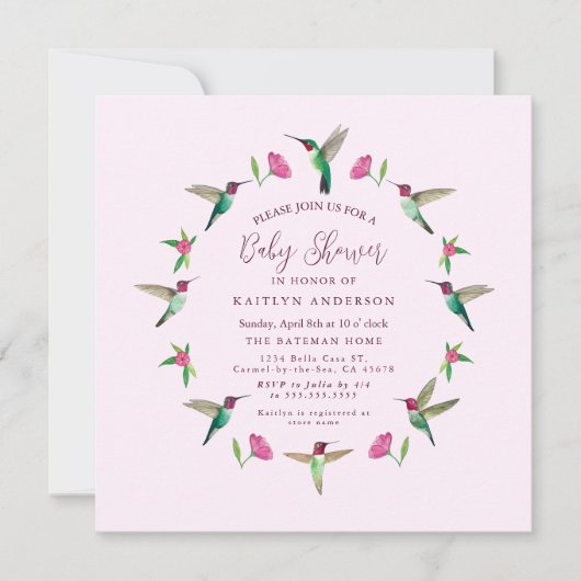 Carte baby shower d'invitation (Devant)