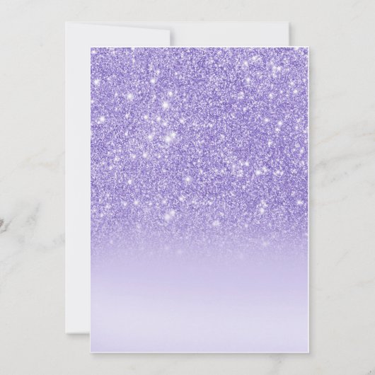 Carte Baby shower d'or rose violet d'Afrique-Améri (Dos)