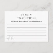 Carte Baby shower EVERLEIGH Family Traditions (Devant)