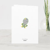 Carte Baby shower Félicitations Baby Rattles (Dos)