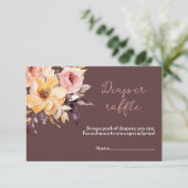 Carte baby shower fille rose pâle (Debout devant)