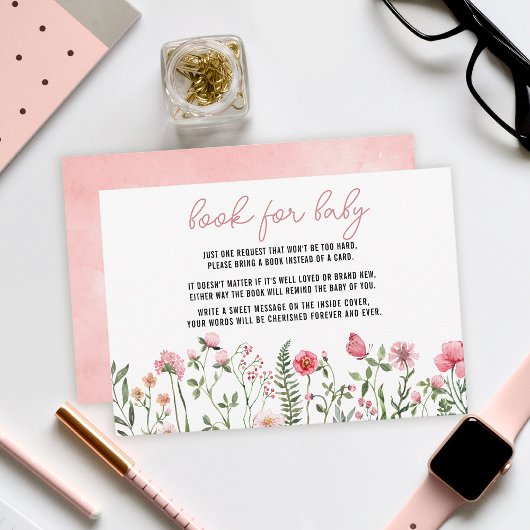 Carte baby shower fleur sauvage Sun flowers