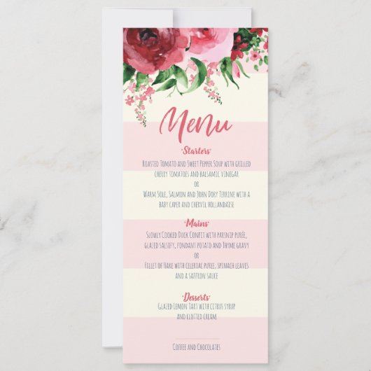 Carte Baby shower Floral (Devant)