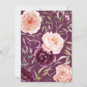 Carte Baby shower floral de petite citrouille (Dos)